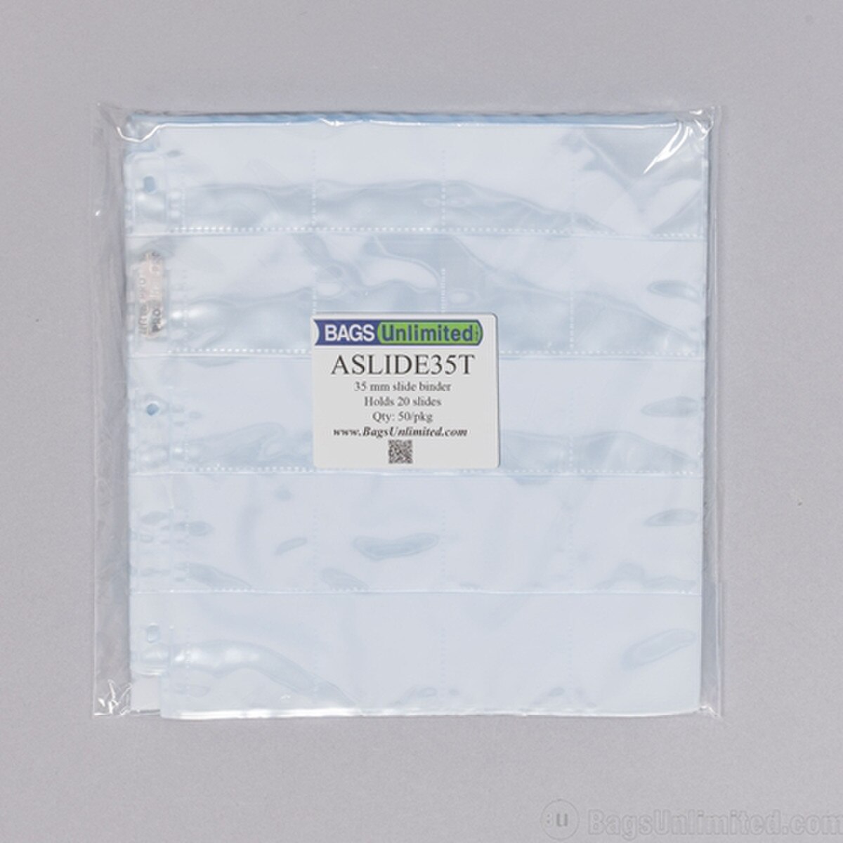 20 Pocket SLIDE PAGE for 3-Ring Bin
